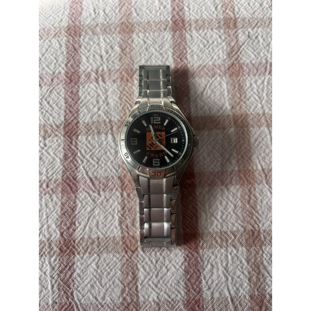 Remix Home Depot Homer Award Watch Mens 39mm Stainless Logo  8.25"